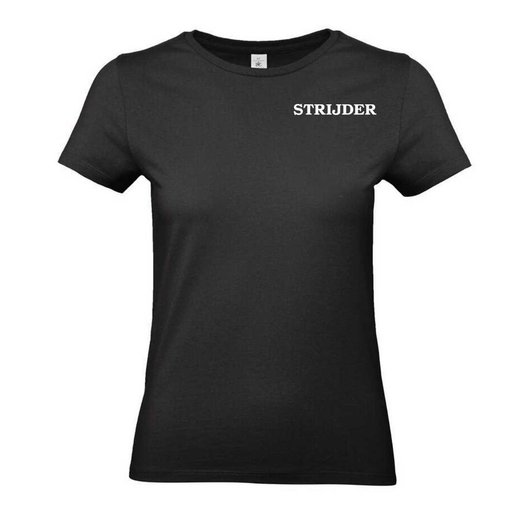 T-shirt Strijder + rugbedrukking VROUW