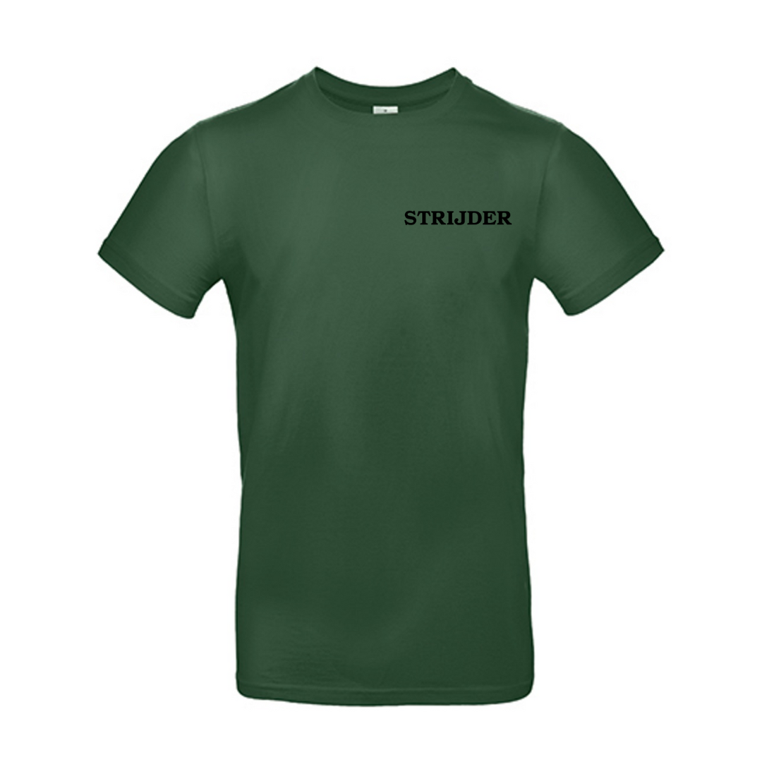 T-shirt Strijder + rugbedrukking MAN