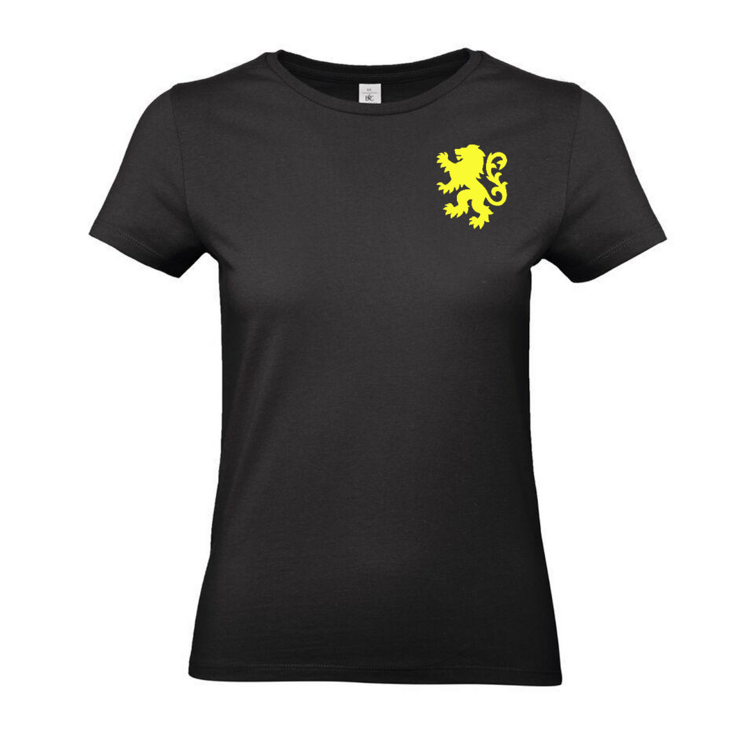 T-shirt Vlaamse Leeuw + rugbedrukking VROUW