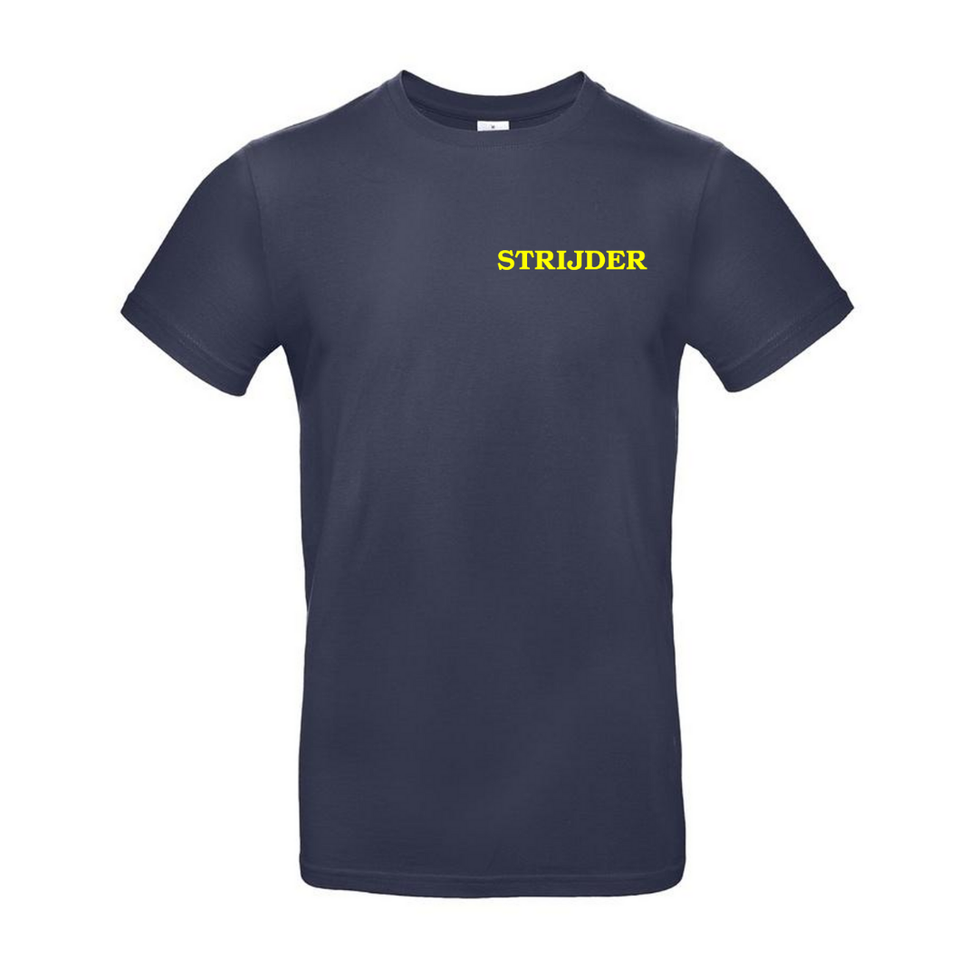 T-shirt Strijder + rugbedrukking MAN