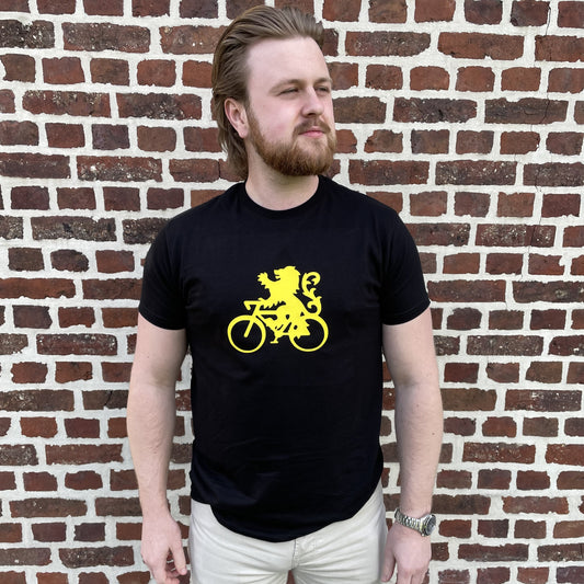 T-shirt Leeuw op fiets MAN
