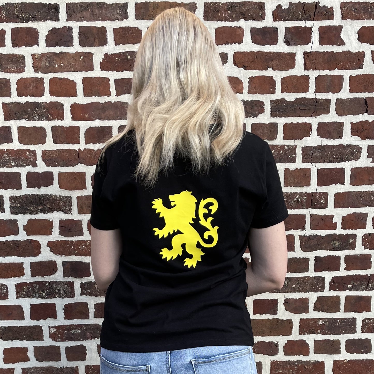 T-shirt Vlaamse Leeuw + rugbedrukking VROUW