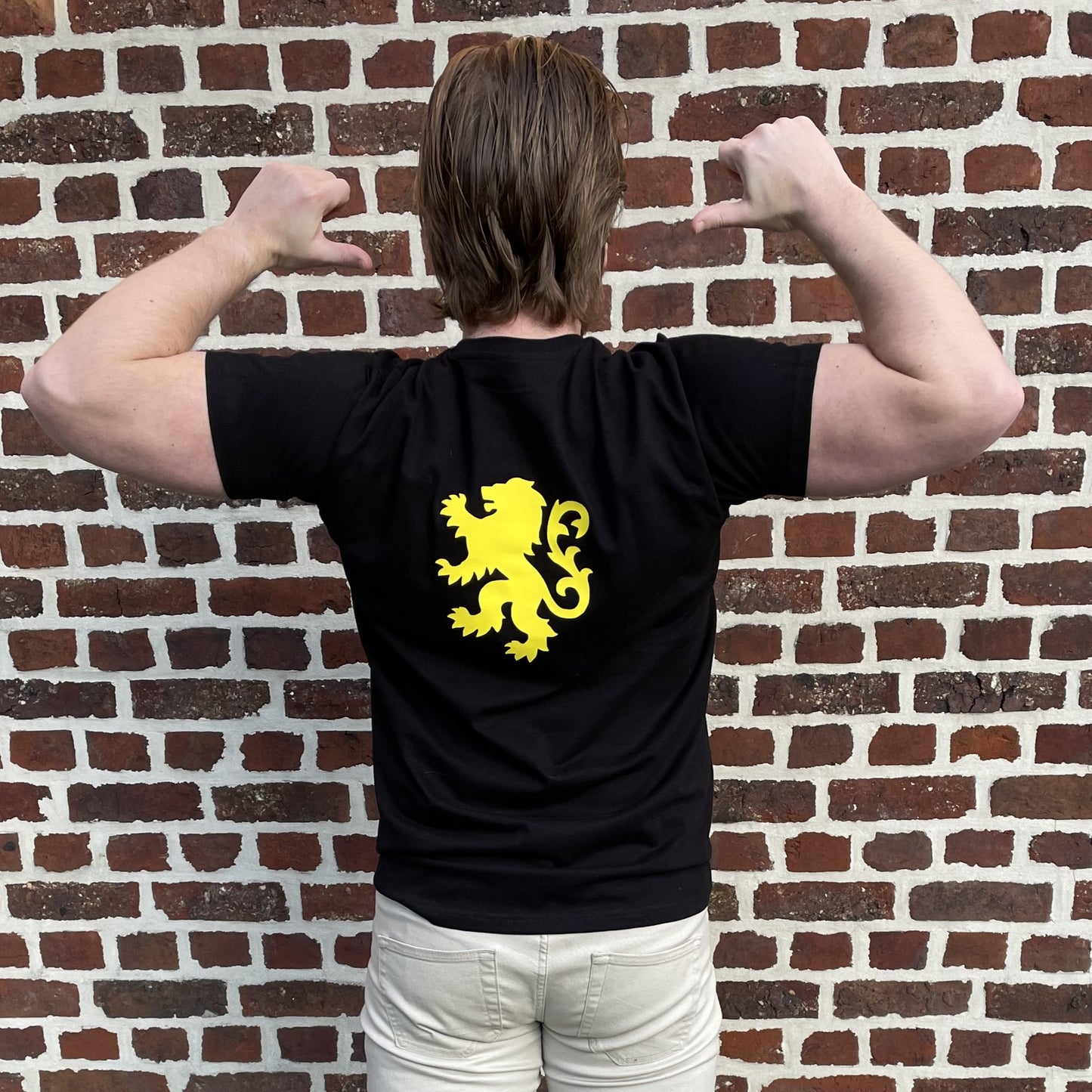 T-shirt Vlaamse Leeuw + rugbedrukking MAN