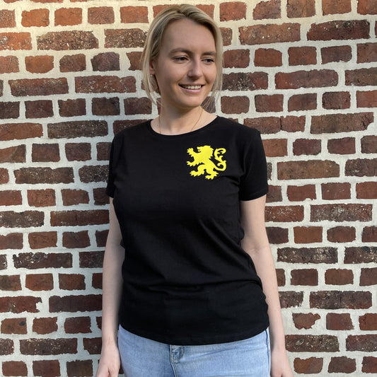 T-shirt Vlaamse Leeuw + rugbedrukking VROUW