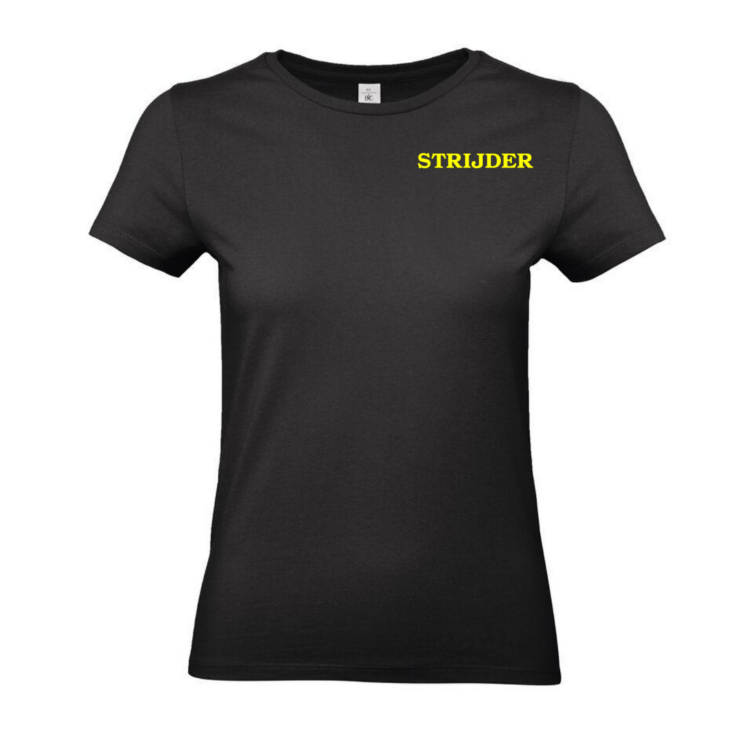 T-shirt Strijder + rugbedrukking VROUW