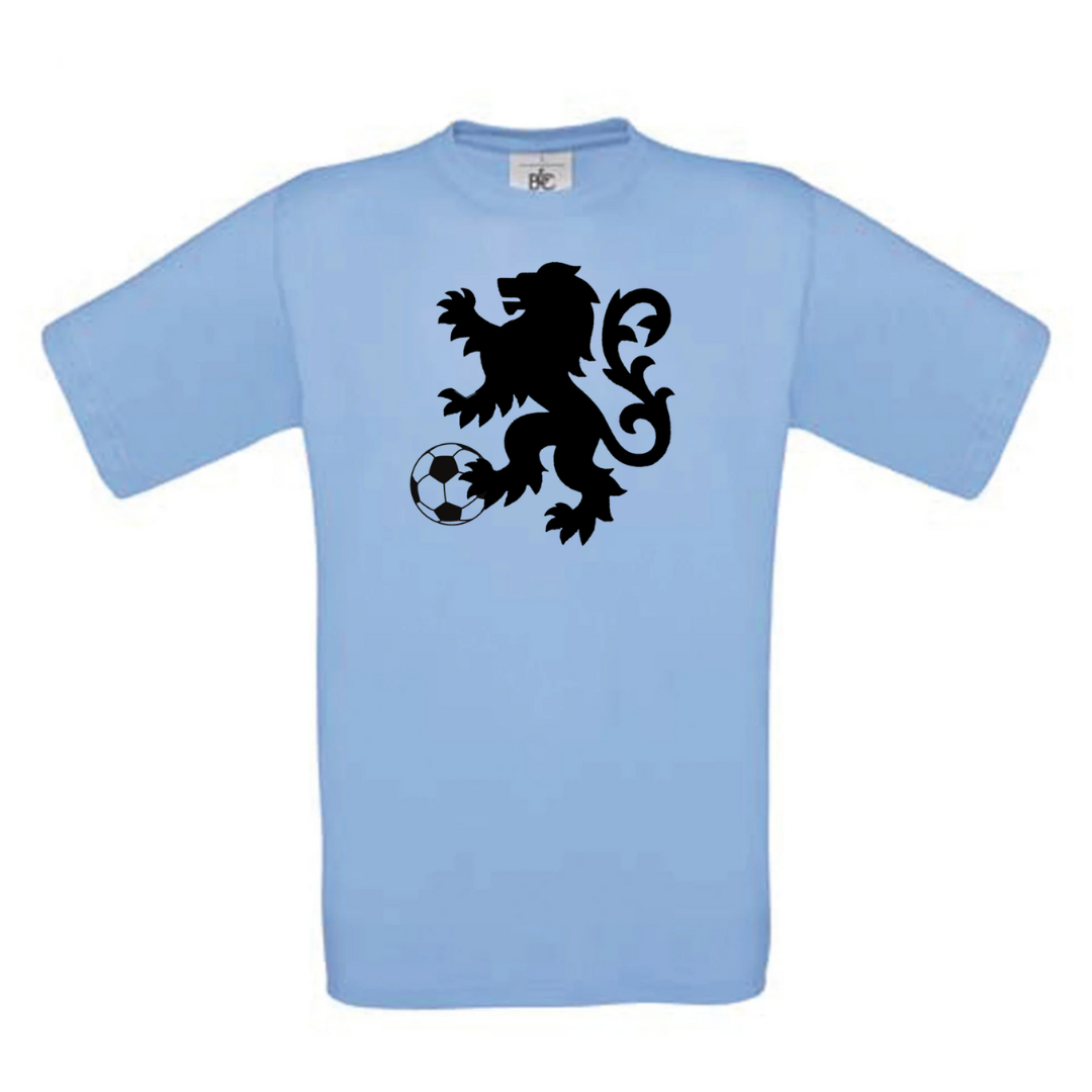 Junior T-shirt Vlaamse Leeuw met voetbal