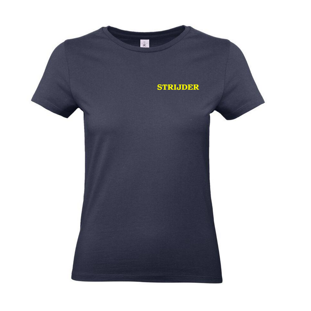 T-shirt Strijder + rugbedrukking VROUW